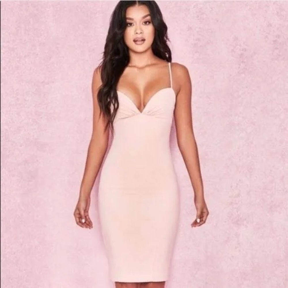 House of CB Pink Midi Dress